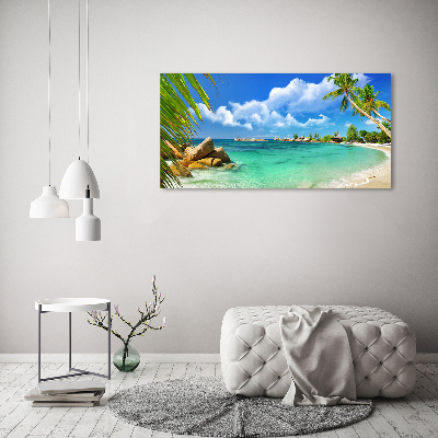 Tableau en acrylique Plage des Seychelles