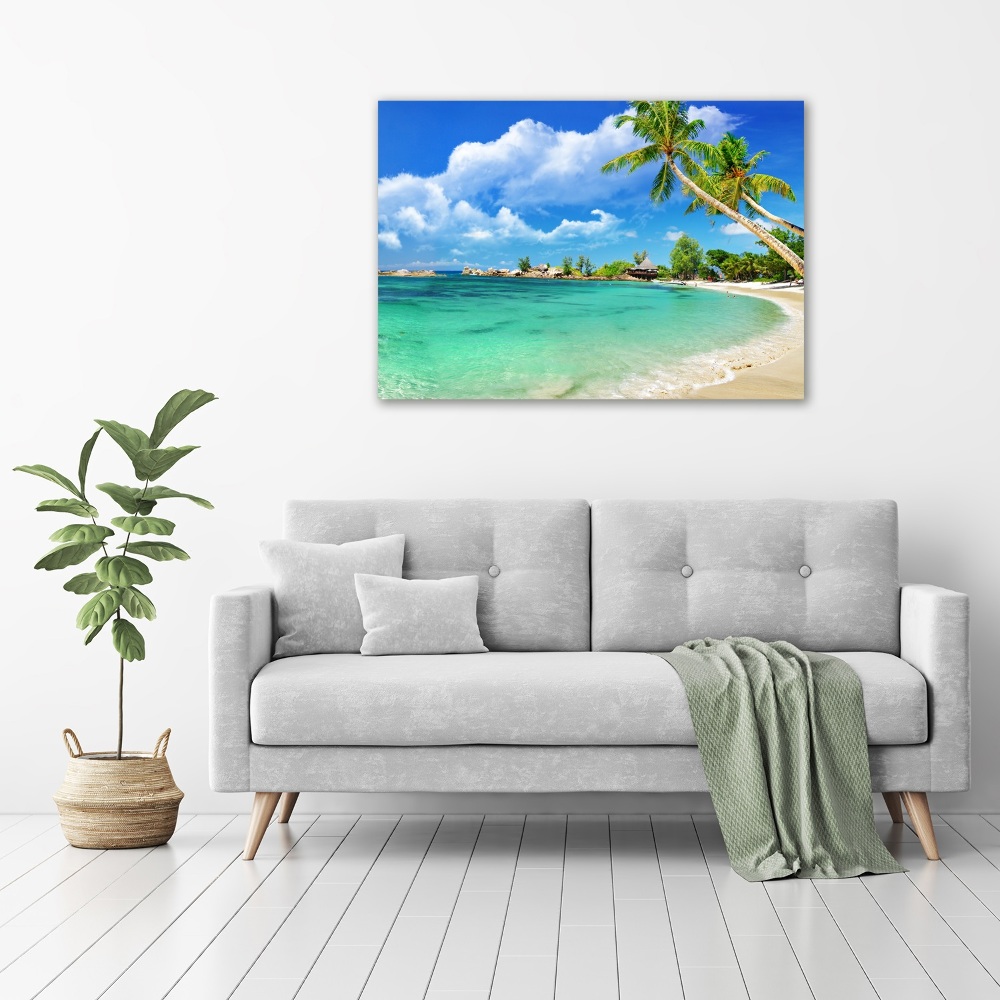 Tableau en acrylique Plage des Seychelles