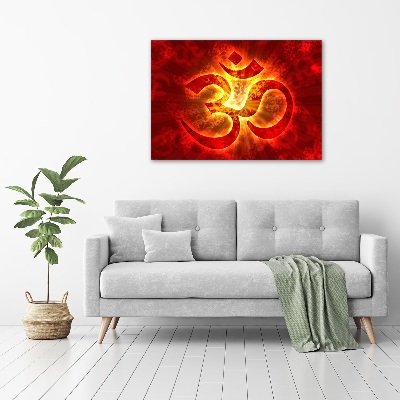 Acrylique tableau Panneau om en feu