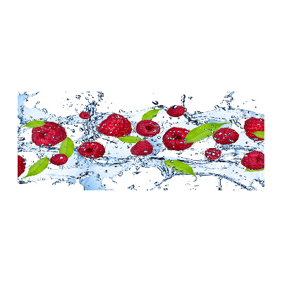 Tableau acrylique Framboises et eau