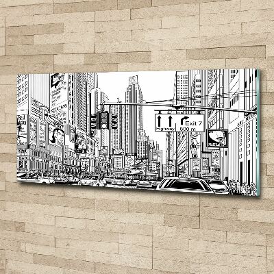 Tableau acrylique Les rues de New York