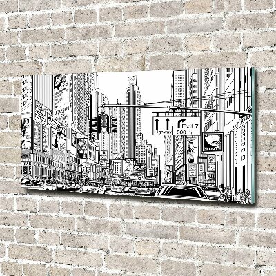 Tableau acrylique Les rues de New York