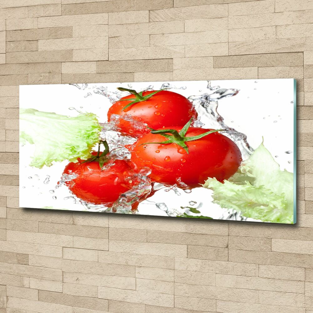 Tableau verre acrylique Tomates et laitue