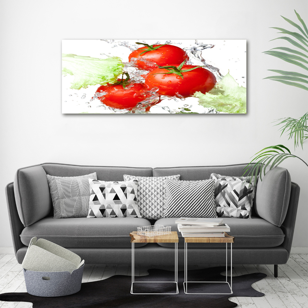 Tableau verre acrylique Tomates et laitue