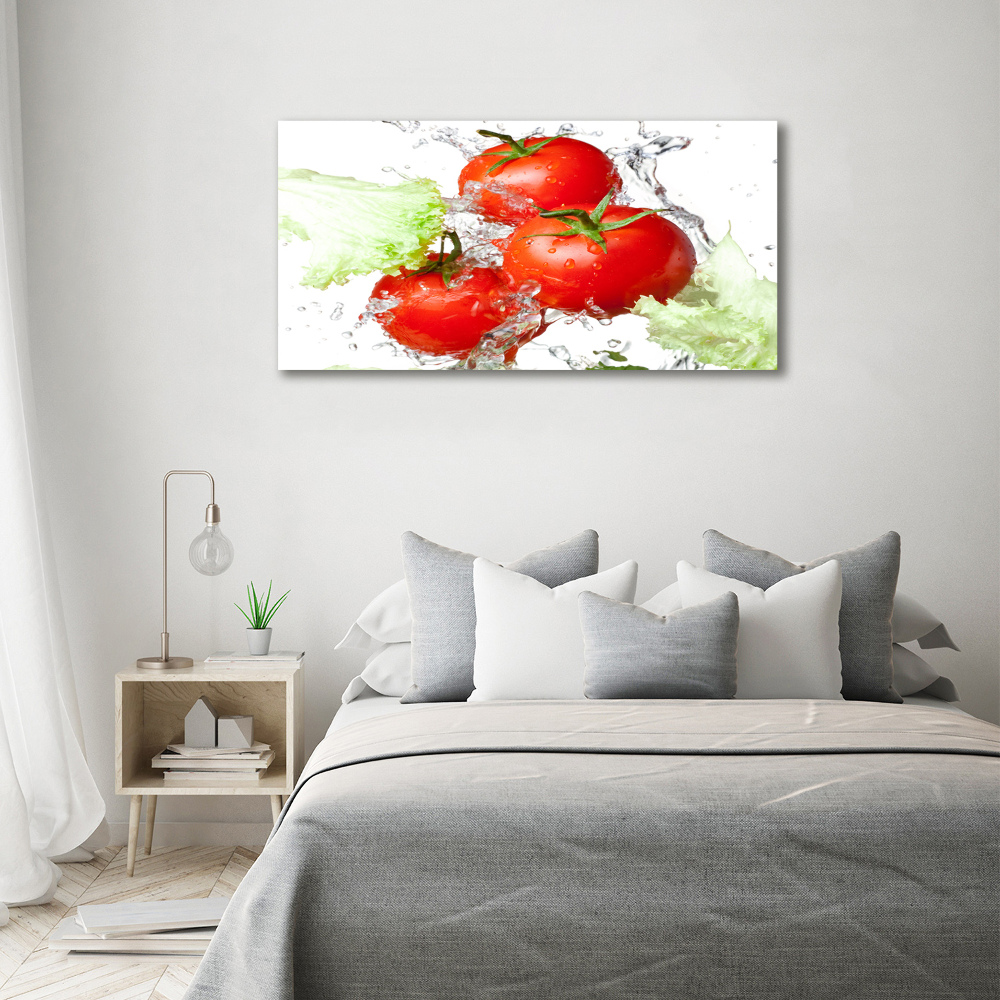 Tableau verre acrylique Tomates et laitue