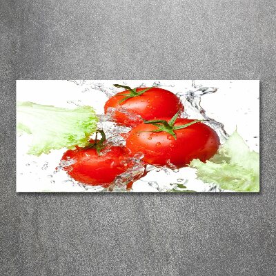 Tableau verre acrylique Tomates et laitue