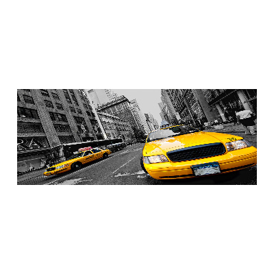 Tableau verre acrylique Taxis New York