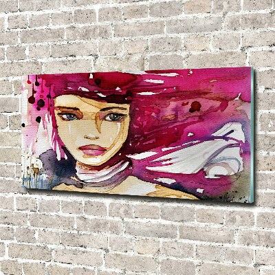 Acrylique tableau Abstraction d'une femme