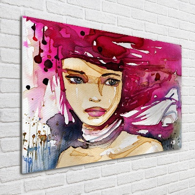 Acrylique tableau Abstraction d'une femme