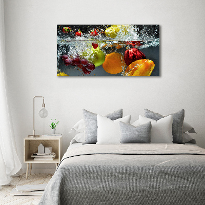 Tableau acrylique Légumes et fruits