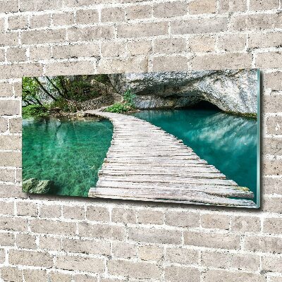 Tableau verre acrylique Lacs de Plitvice