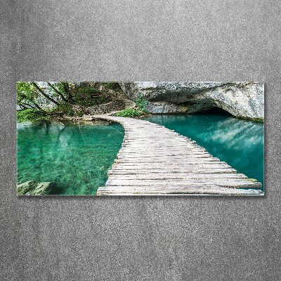 Tableau verre acrylique Lacs de Plitvice