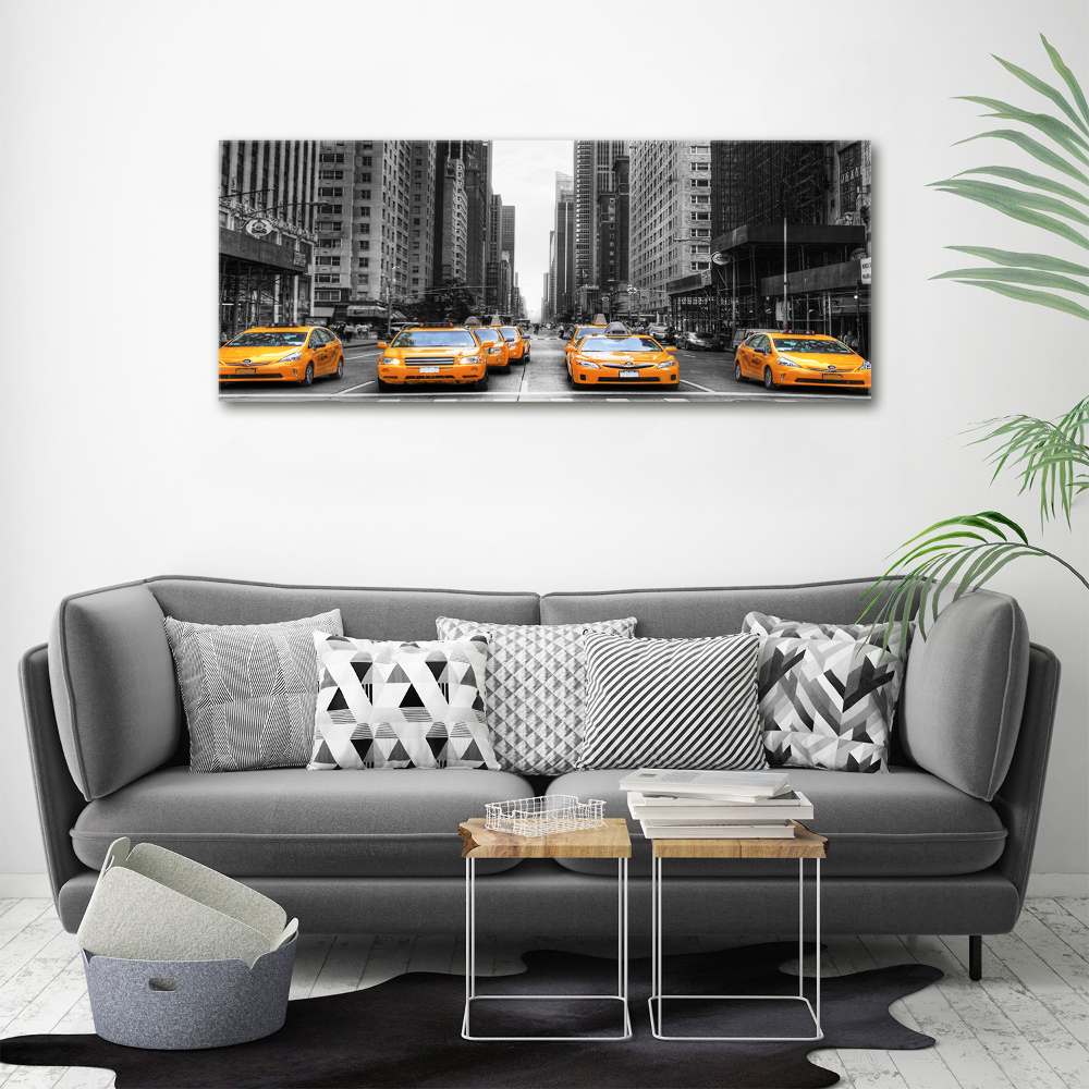 Acrylique tableau Taxis New York