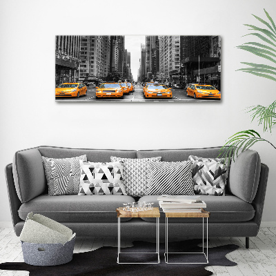 Acrylique tableau Taxis New York