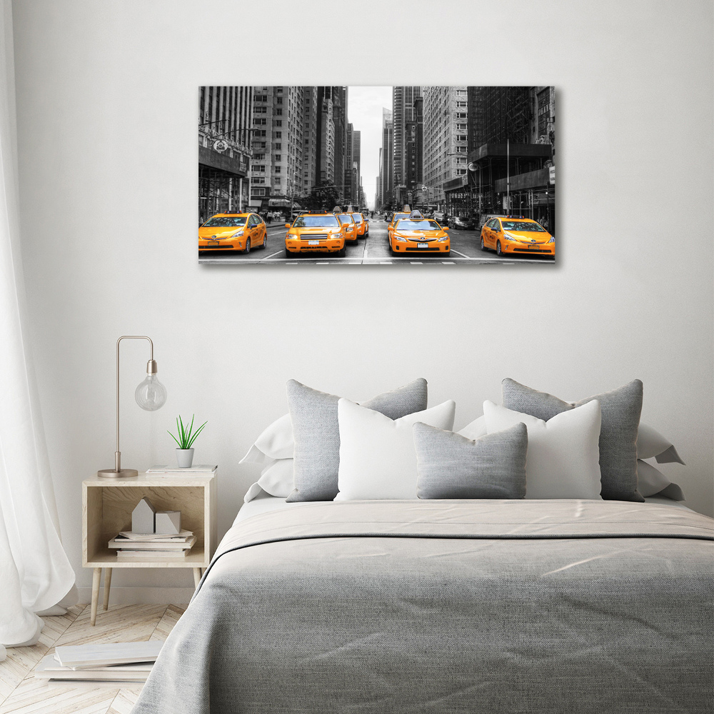 Acrylique tableau Taxis New York