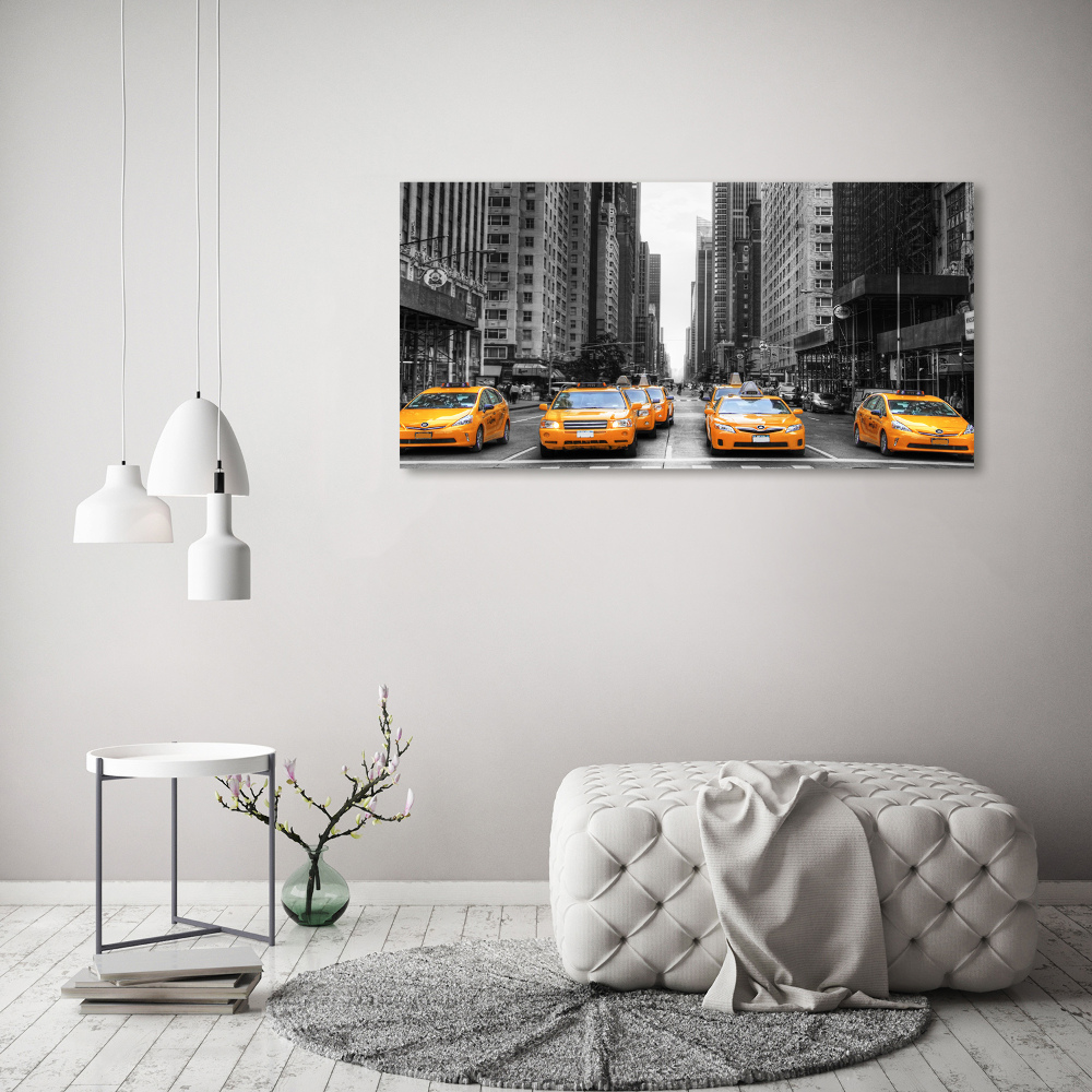 Acrylique tableau Taxis New York