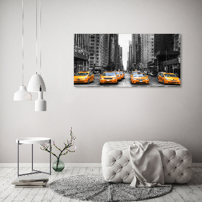 Acrylique tableau Taxis New York