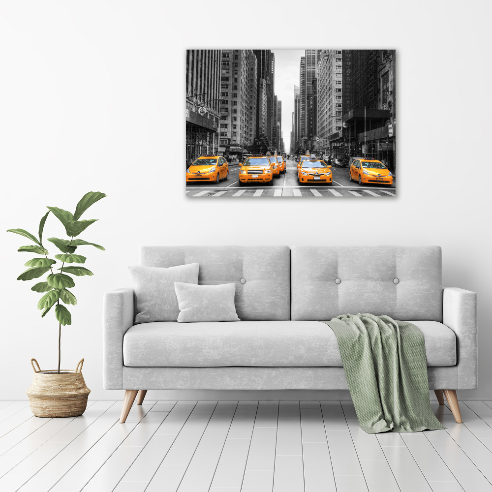 Acrylique tableau Taxis New York