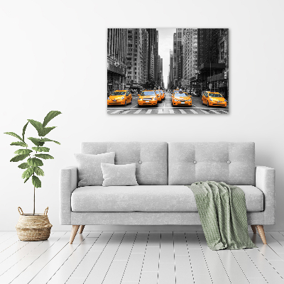 Acrylique tableau Taxis New York