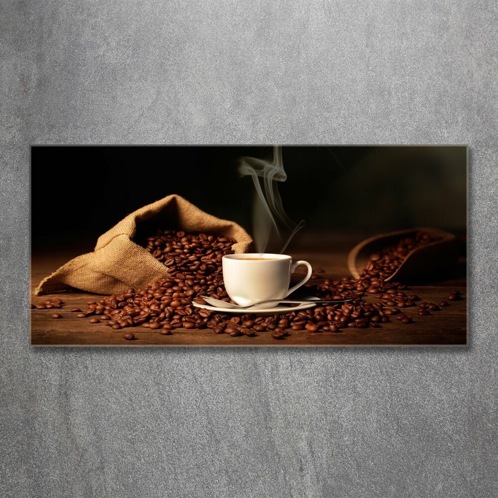 Tableau sur verre acrylique Café dans une tasse