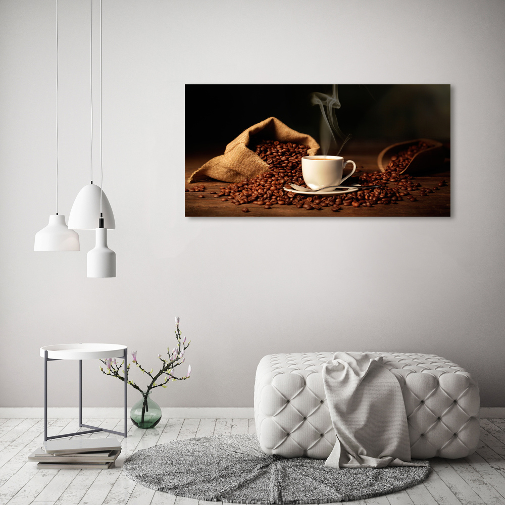 Tableau sur verre acrylique Café dans une tasse