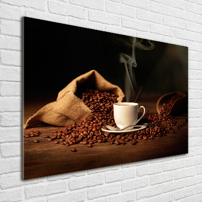 Tableau sur verre acrylique Café dans une tasse