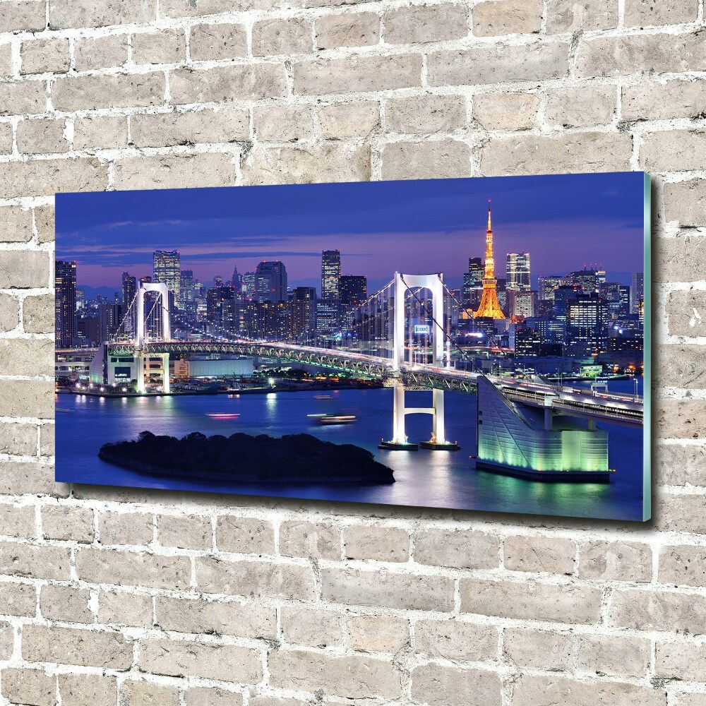 Tableau sur verre acrylique Pont à Tokyo