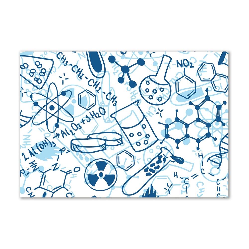 Tableau acrylique Arrière-plan de la chimie