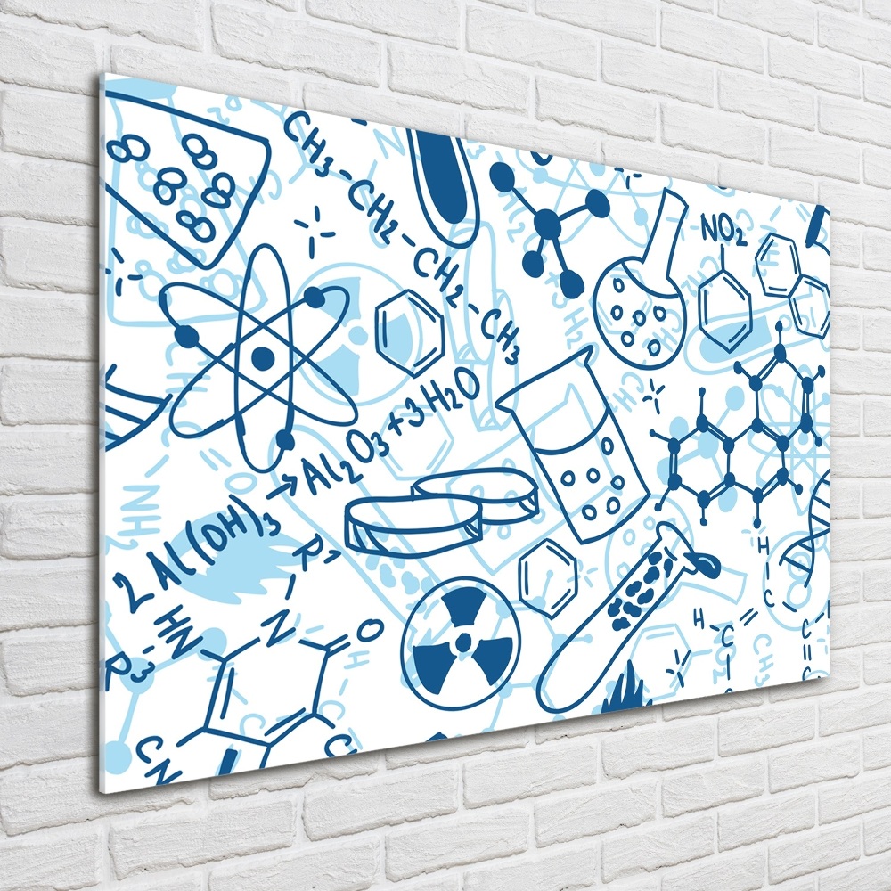 Tableau acrylique Arrière-plan de la chimie