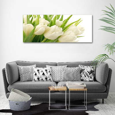 Tableau en acrylique Tulipes blanches