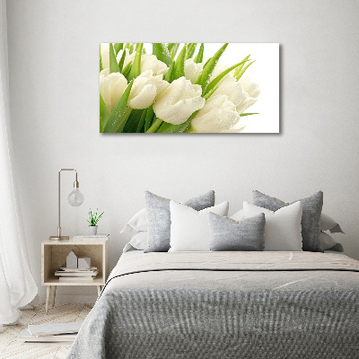 Tableau en acrylique Tulipes blanches