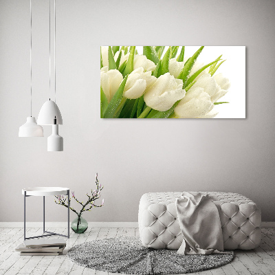 Tableau en acrylique Tulipes blanches