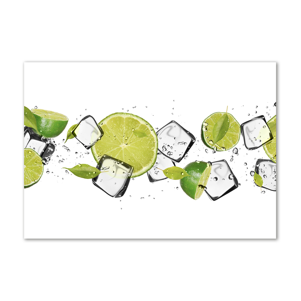 Tableau verre acrylique Chaux avec glace