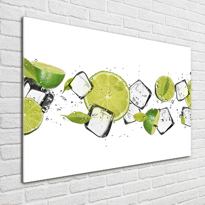 Tableau verre acrylique Chaux avec glace