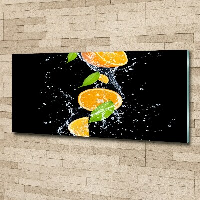 Acrylique tableau Oranges et eau