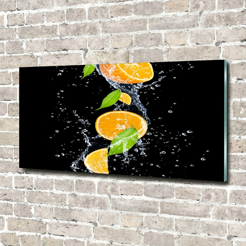 Acrylique tableau Oranges et eau