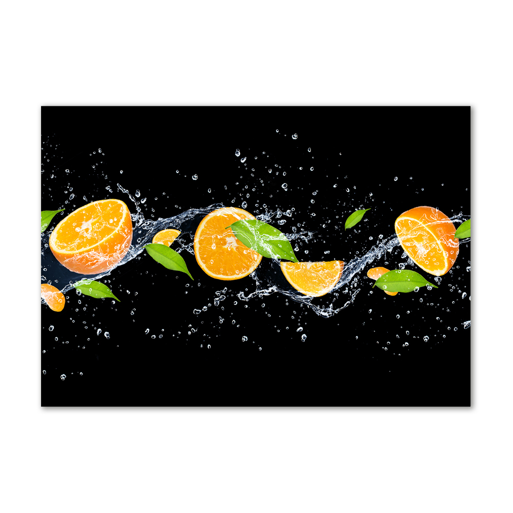 Acrylique tableau Oranges et eau