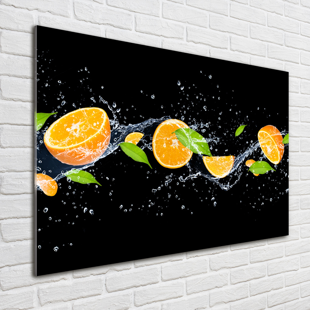 Acrylique tableau Oranges et eau