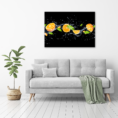 Acrylique tableau Oranges et eau