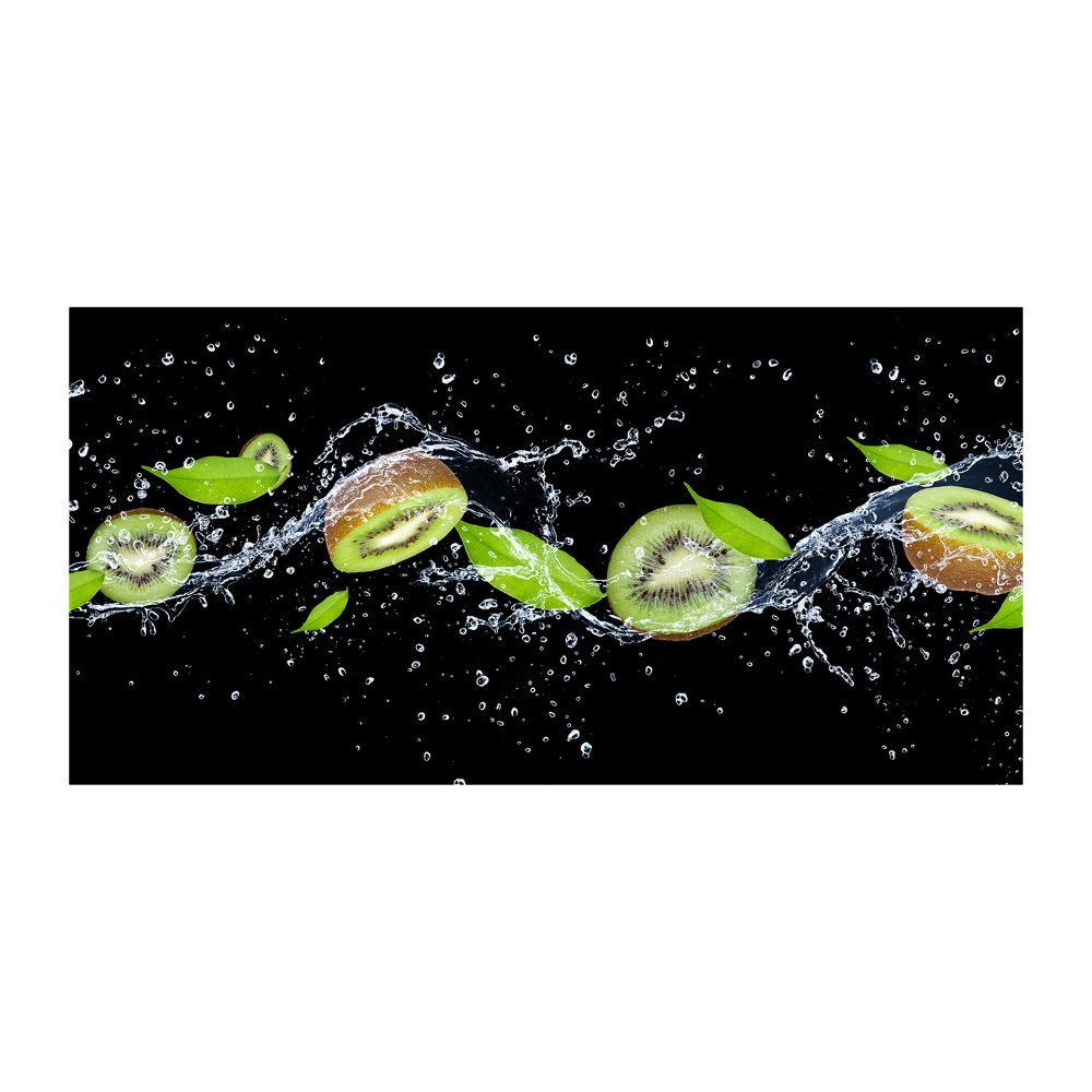 Tableau verre acrylique Kiwis et eau