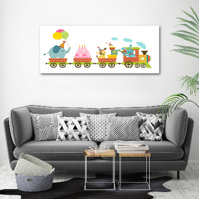 Acrylique tableau Train joyeux