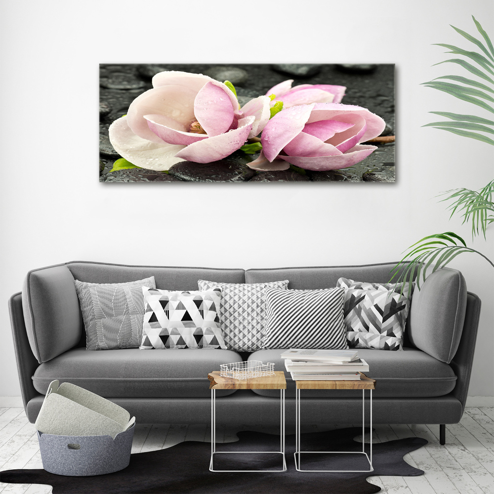 Tableau en acrylique Magnolia pierre zen