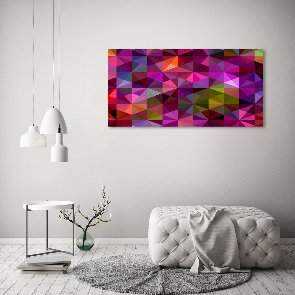 Tableau verre acrylique Abstraction colorée en 3D