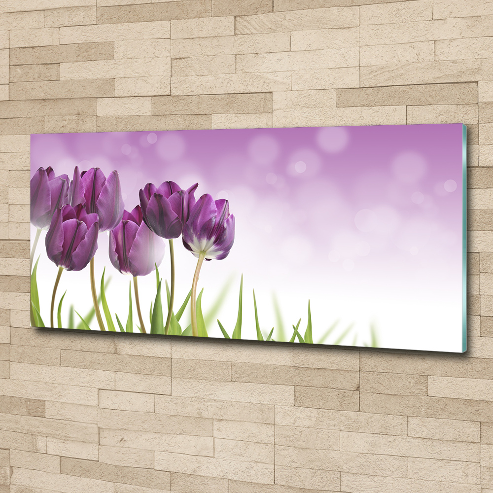 Tableau en acrylique Tulipes en filets