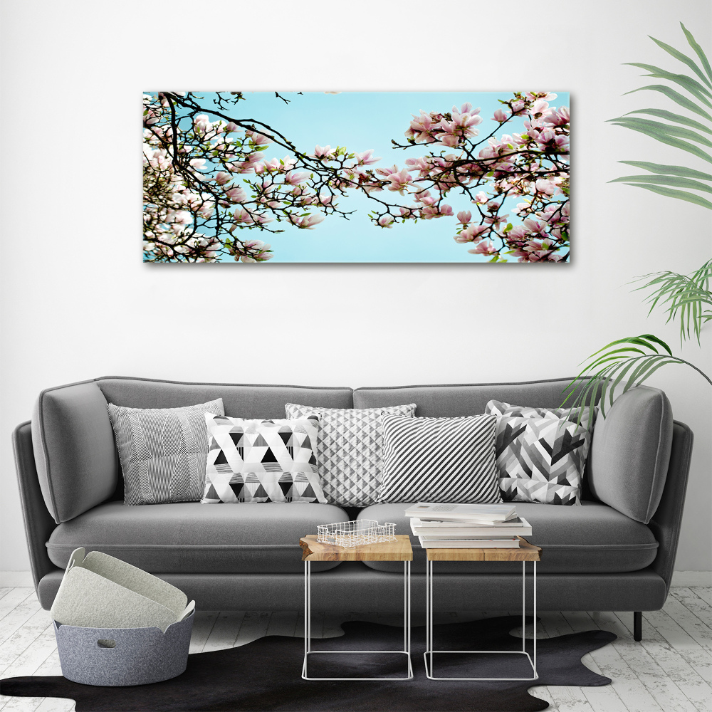 Acrylique tableau Fleurs de magnolia