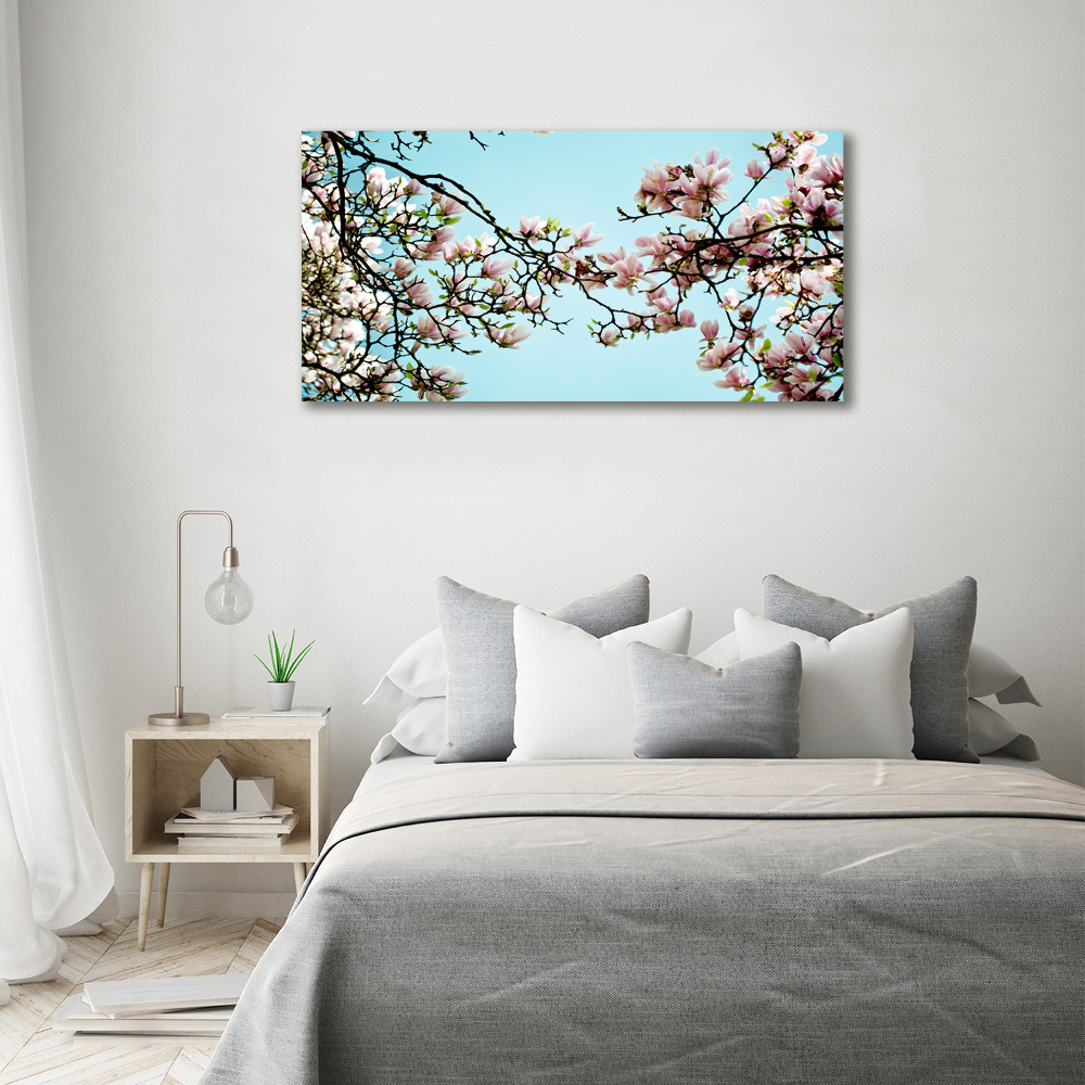 Acrylique tableau Fleurs de magnolia