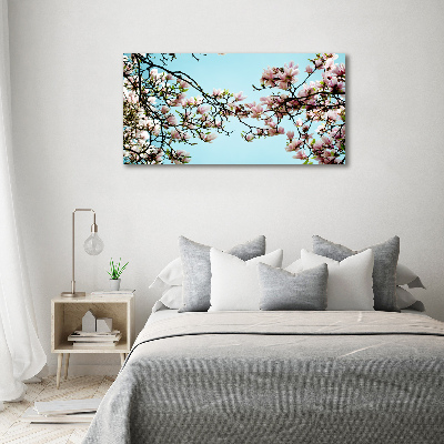 Acrylique tableau Fleurs de magnolia