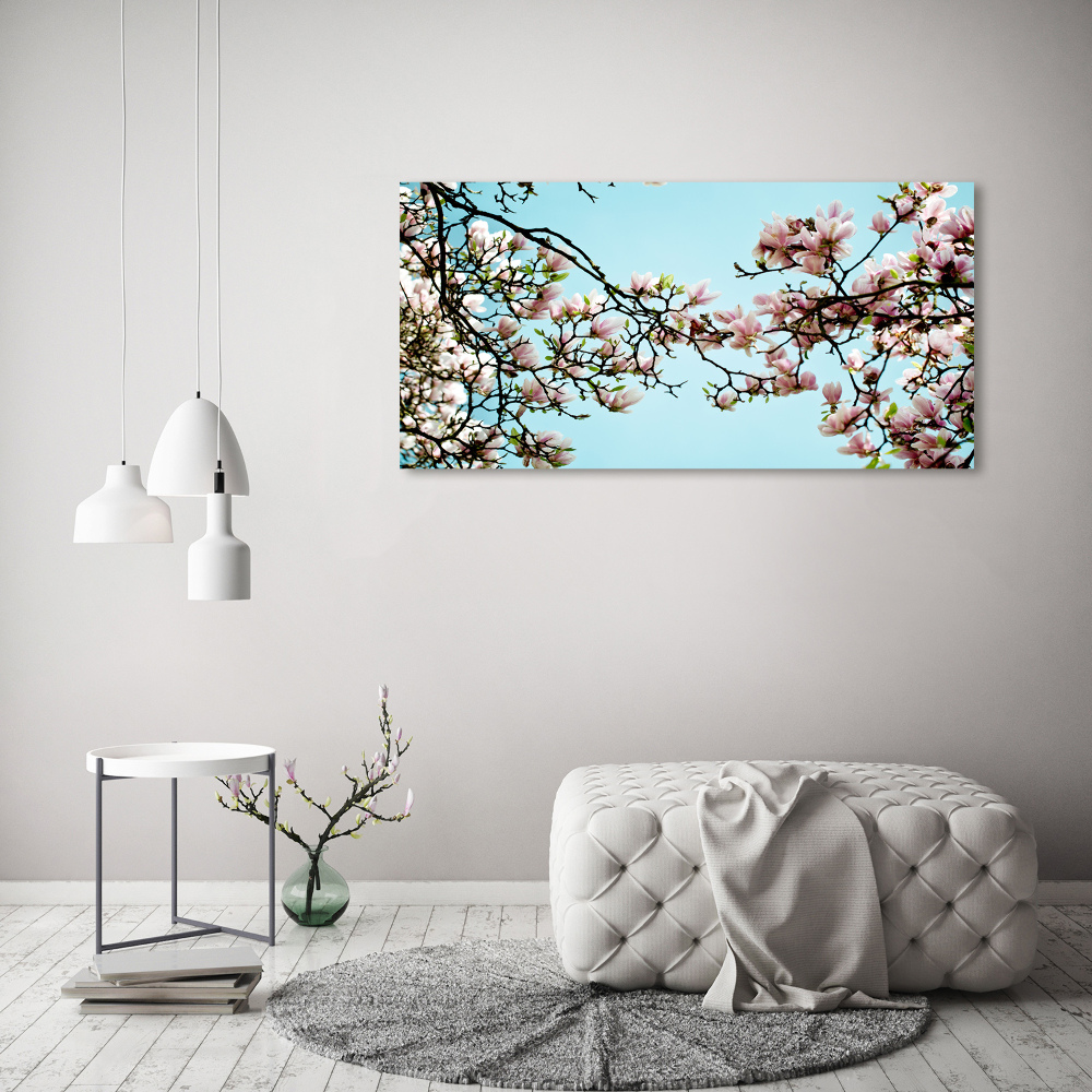 Acrylique tableau Fleurs de magnolia