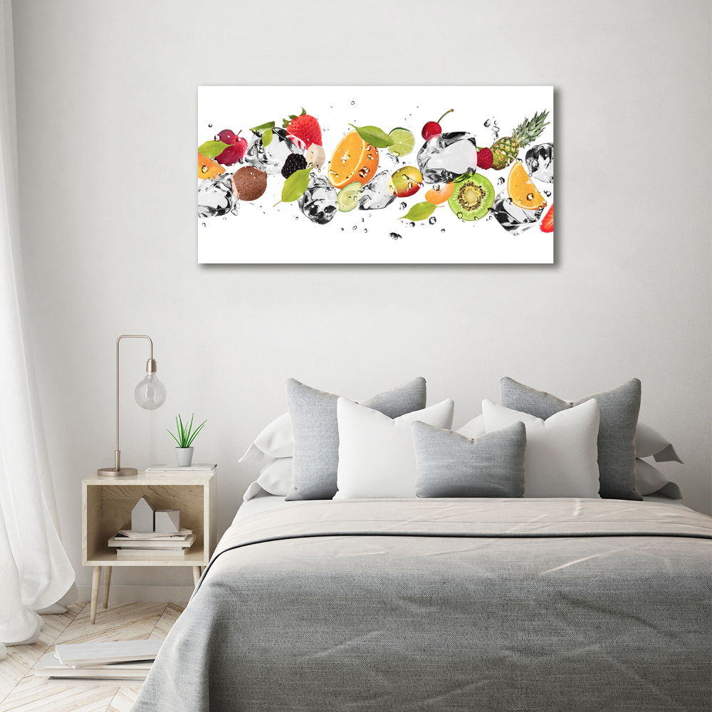 Tableau en acrylique Fruits et eau