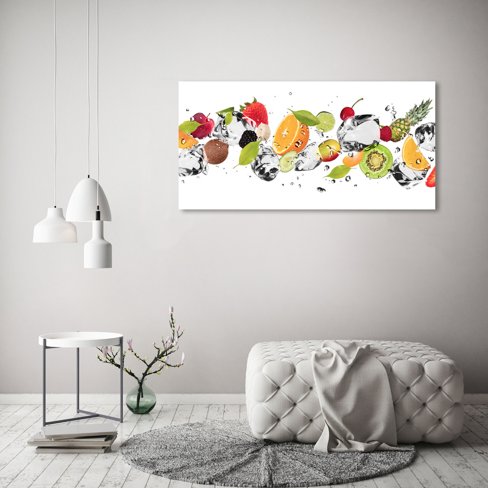 Tableau en acrylique Fruits et eau